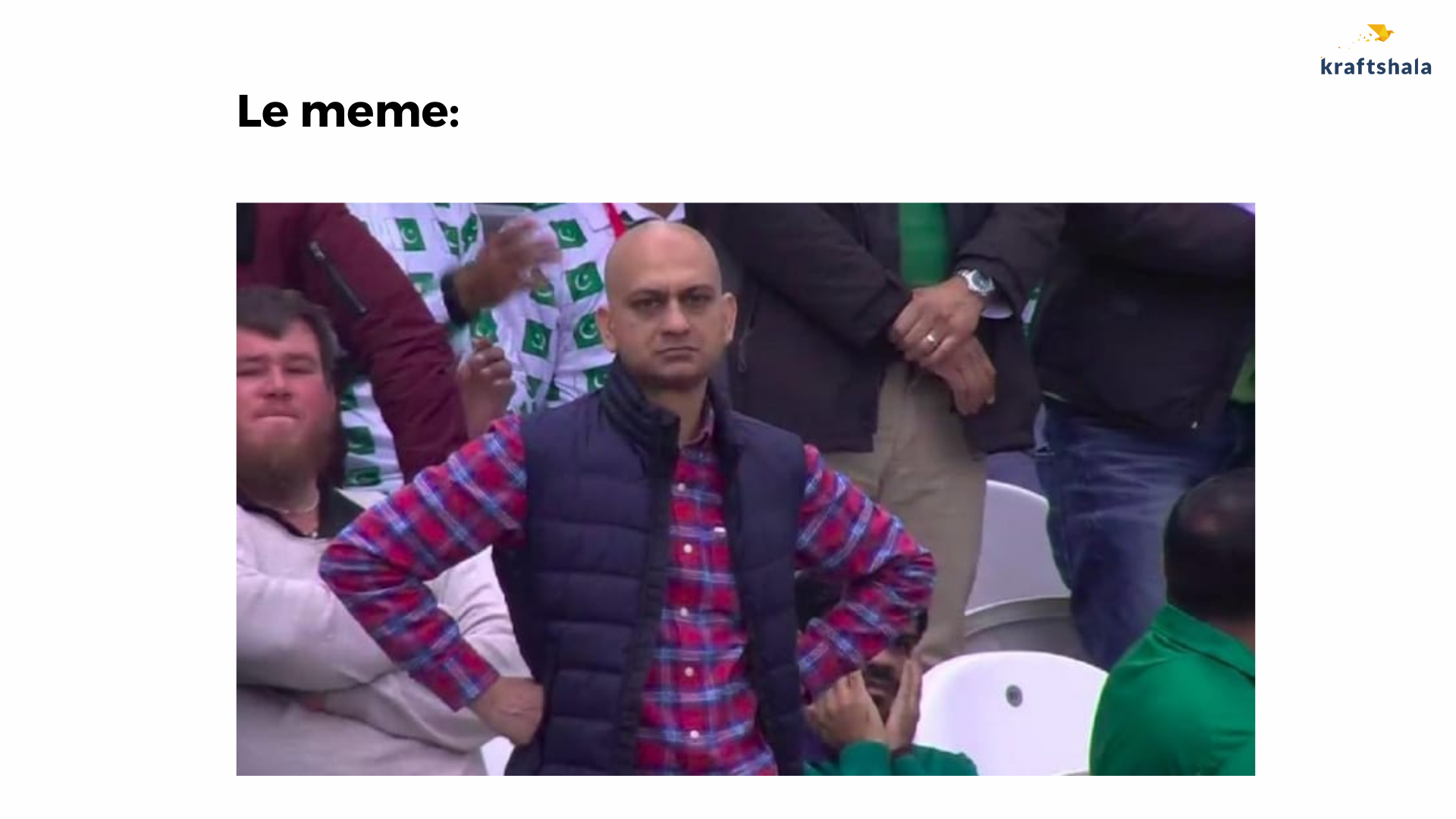 Pakistani Cricket Audience Meme