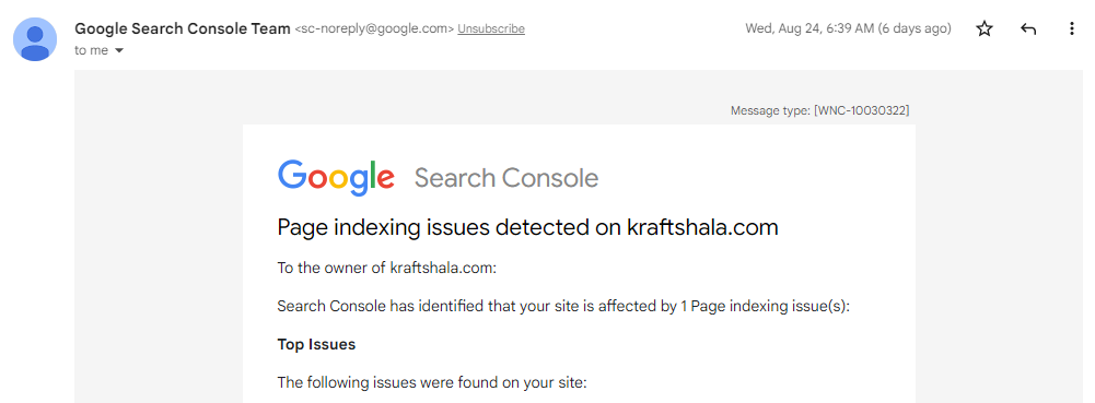 fix indexing issues in search console