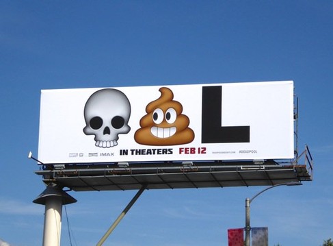 Deadpool's funny billboard as part of Deadpool marketing strategy