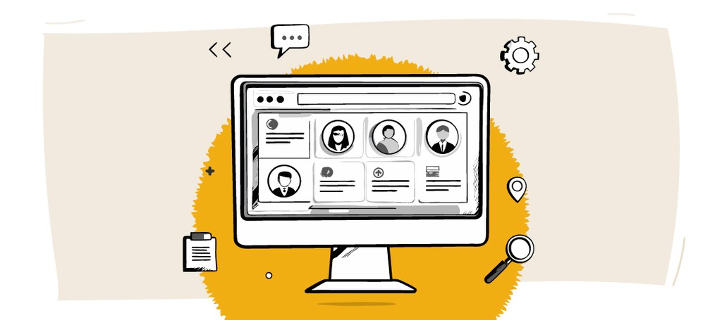 Kraftshala online learning platform interface illustration.
