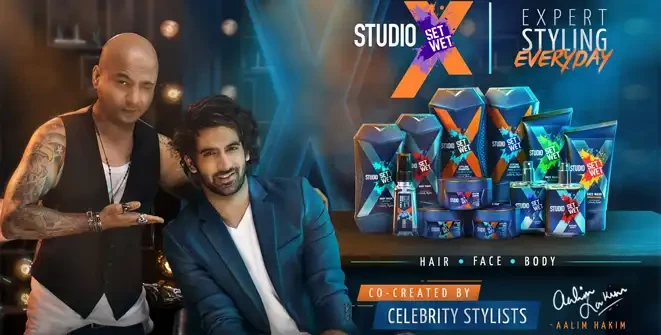 Studio X Set Wet styling products with celebrity stylists.